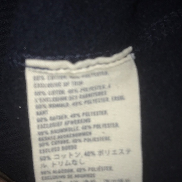 ABERCROMBIE and Fitch sweatshirt dark navy blue white and cream lettering size M - Picture 4 of 7